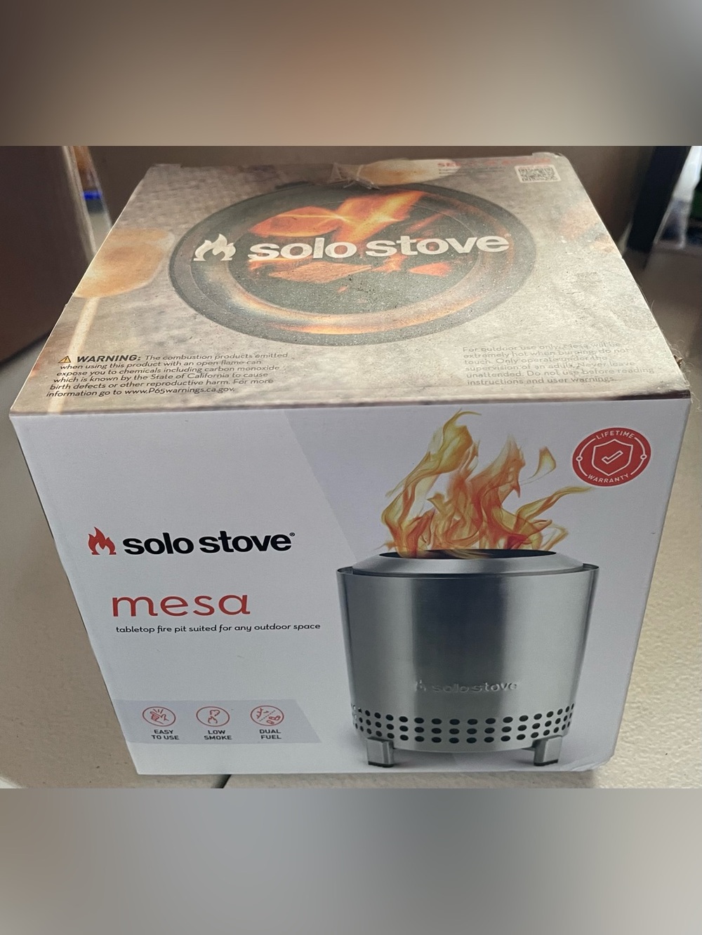 Solo Stove 'Mesa' | 5.1" Personal Tabletop Fire-pit |  | Stainless Steel | NiB